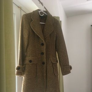 Static Wool Tweed Coat Size Small
